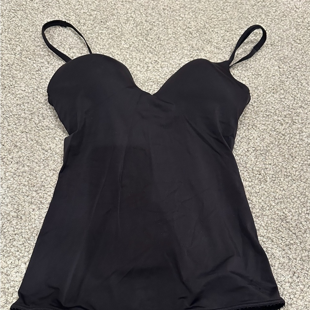 Black Vera Wang Shapewear Spaghetti Strap Top